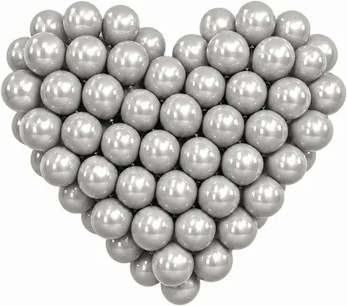 Miniatura 20 de 100 globos pequeños de color azul metálico de 5 pulgadas, cromados, mini globos brillantes de helio para decoraciones de fiestas A3-azul