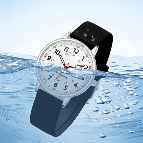 Miniatura 6 de IBSO Reloj de Mujer para Enfermera Fácil de Leer Esfera Relojes de Pulsera Correa de Silicona Resistente al Agua Relojes con Segundero y 24 Horas