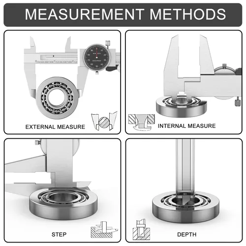 Miniatura 3 de HDLNKAK Calibrador de Dial a Prueba de Golpes Calibrador de Dial de Precisión con Carátula Negra Rango de 0-6", Resolución de 0.001" Calibrador de 6