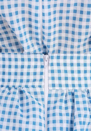 Miniatura 7 de Women's Kansas Girl Costume with Gingham Dress, Blouse, and Hair Ribbons - Classic Storybook Character Look
