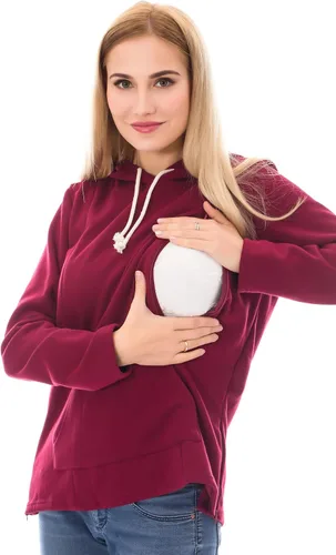 Miniatura 65 de Bearsland - Sudadera de lactancia y maternidad para mujer, con bolsillos y capucha