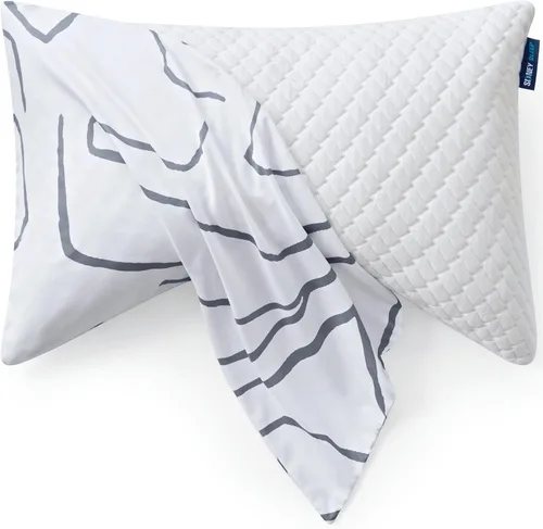 Miniatura 19 de Sidney Sleep Fundas de Almohada Curvas - Cierre de Cremallera de Longitud Completa - Microfibra Cepillada Suave Premium - 20 x 37 Pulgadas - Se