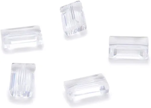 Miniatura 11 de 25 piezas Adabele cuentas austriacas de cristal facetado de 14 mm, rectangulares sueltas, amatista, compatibles con cristales Swarovski Preciosa