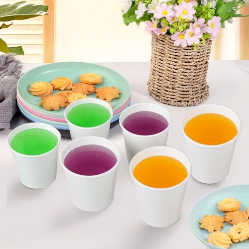 Miniatura 9 de SIUQ Paquete de 300 tazas de papel de 5 onzas, tazas de papel desechables blancas, pequeñas tazas de enjuague bucal para el baño, tazas para bebidas