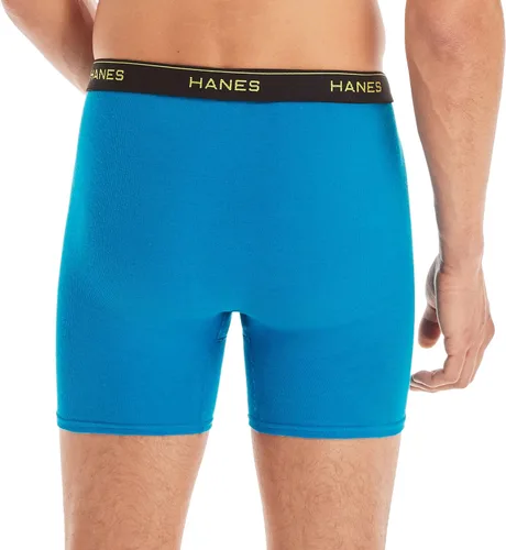 Miniatura 3 de Hanes Calzoncillos tipo bóxer para hombre, ropa interior de algodón suave y transpirable con cintura ComfortFlex, paquete múltiple