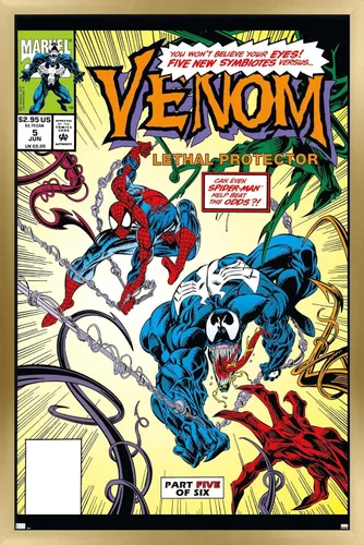 Miniatura 15 de Marvel Comics - Póster de pared Venom: Lethal Protector #5, 22.4 pulgadas de largo x 14.7 pulgadas de ancho, versión premium sin marco