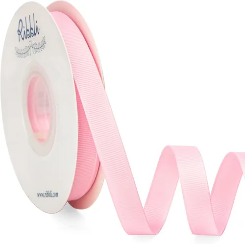 Miniatura 20 de Ribbli - Cinta de grogrén rosa perla, 1-1/2 pulgadas x 25 yardas continuas, uso para lazos DIY, accesorios para el cabello, envoltura de regalos