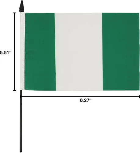 Miniatura 116 de AZ FLAG Sierra Leone Bandera de mesa 5'' x 8'' - Bandera de escritorio de Sierra Leona 21 x 14 cm - Bastón y base de plástico negro