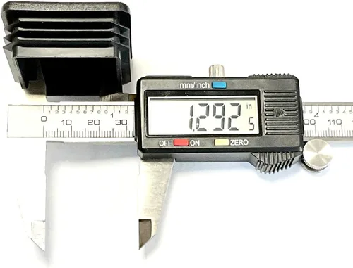 Miniatura 2 de Paquete de 10: (1.75 pulgadas (1-3/4 pulgadas), tapón cuadrado de plástico, tapa de extremo de tubo (14-20 G) para longitud interior de 1.59 a 1.68