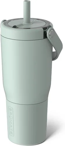 Miniatura 17 de BrüMate Resa - Vaso de viaje 100% a prueba de fugas de 25 onzas con asa y pajilla, popote SoftSip flexible, funda de silicona para mayor