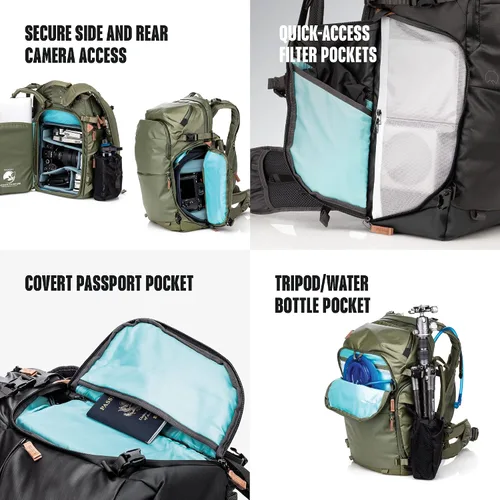 Miniatura 7 de Shimoda Explore V2 - Kit de iniciación de mochila de aventura de 25 litros con unidad de núcleo pequeña sin espejo, verde militar