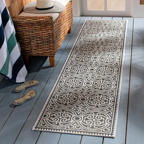 Miniatura 15 de SAFAVIEH Beach House Collection - Alfombra redonda, de 4 pies, color crema y azul, no desprende pelusa y de fácil cuidado, para interiores