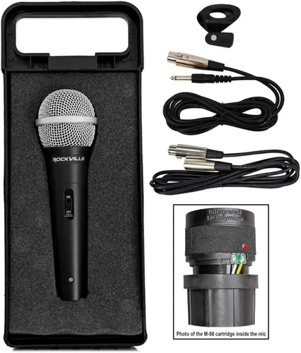 Miniatura 6 de Audiosavings Paquete: Gemini MM1 Mezclador de DJ de 2 canales de audio profesional de bolsillo con paquete de ecualización de 2 bandas con Rockville