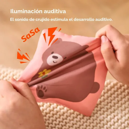 Miniatura 6 de Youuys Caja de Pañuelos de Juguete para Bebés de 6-12 Meses, Juguetes Sensoriales Montessori para Niño de 1 Año, Juguete Infantil con Pañuelos Bosque