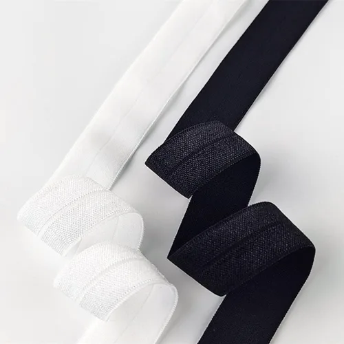 Miniatura 3 de Abbaoww Cinta elástica plegable de 50 yardas, 5/8 pulgadas, suave plegable sobre FOE, elástica para ligas para el cabello, diademas para el cabello