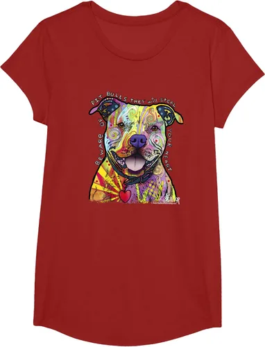 Miniatura 44 de Beware Of Pit Bulls, Dean Russo Pitbull Original - Camiseta para amantes de los perros, Negro