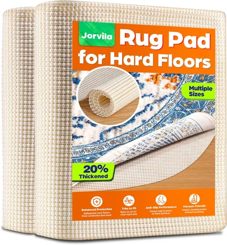 Miniatura 10 de Jorvila Almohadilla antideslizante para alfombra de 10 x 14 pies, alfombrilla antideslizante para alfombras debajo de la zona, mantiene las Blanco