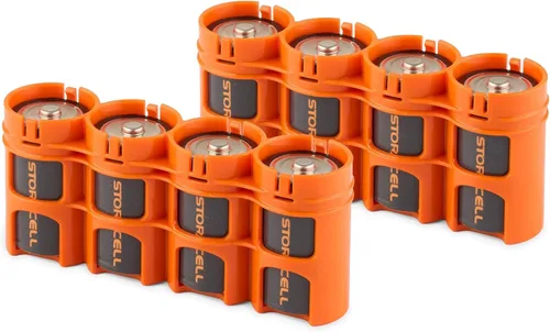 Miniatura 9 de Storacell by Powerpax SlimLine D Battery Caddy, Black, Holds 4 Batteries (Pack of 2)