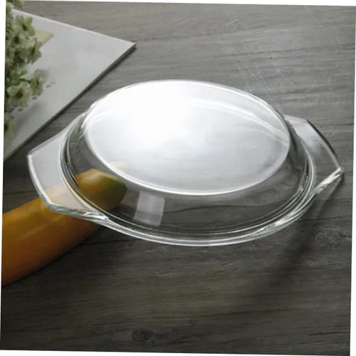 Miniatura 4 de Cubierta de vidrio para microondas de 10.23 x 9.05 pulgadas, resistente al calor, reutilizable, de grado alimenticio, tapa protectora