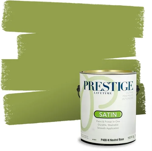 Miniatura 154 de PRESTIGE Pinturas Pintura interior e imprimación en uno, 1 galón, cáscara de huevo, aventura