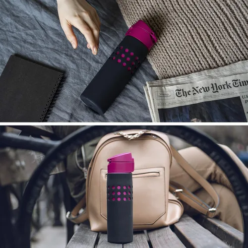 Miniatura 7 de Protect & Go - Funda de silicona compatible con la botella de agua térmica al vacío de la marca Zojirushi (negro, 16 onzas / 0.48 litros)