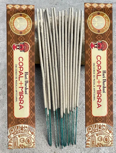 Miniatura 4 de Hari Darshan - Varillas de incienso hechas a mano, 12 cajas x 15 varillas, total de 180 varillas (copal)
