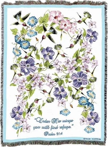 Miniatura 34 de Pure Country Weavers Great is Thy Faithfulness Blanket - Escrituras - Lamentaciones 3:23 - Tapiz cuadrado para regalo de regazo tejido de algodón
