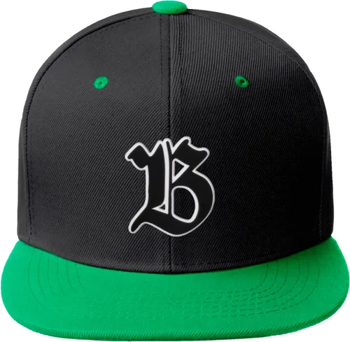 Miniatura 688 de Daxton Gorra clásica con visera de billete plano con letras del alfabeto inglés antiguo de la A a la Z