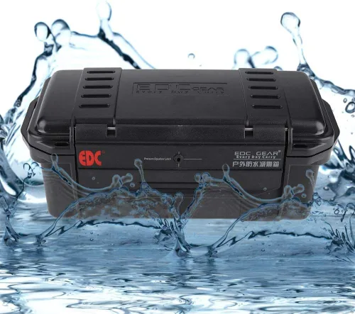 Miniatura 7 de Caja de supervivencia hermética antipresión a prueba de golpes para exteriores, contenedor impermeable, caja de transporte sellada, caja