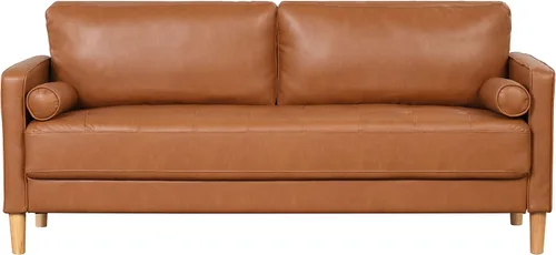 Miniatura 19 de Studio Living® Lexington Sofá Chaise de 83.1 pulgadas, moderno de mediados de siglo, comodidad de resortes ensacados, chaise reversible, fácil Gris