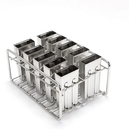 Miniatura 4 de Kit de moldes para paletas de hielo, soporte para palitos de paletas de hielo de acero inoxidable, molde independiente para palitos de helado