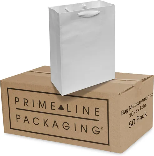 Miniatura 13 de Prime Line Packaging Bolsas de Regalo de Papel Kraft, Mini Bolsas de Regalo de Papel con Asas para Baby Showers, Bautizo, Bodas, Fiestas, Recuerdos