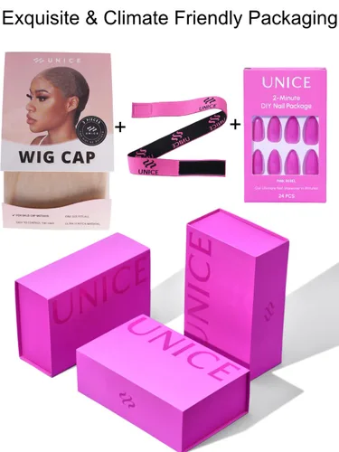 Miniatura 8 de UNICE EasiContour Peluca de Cabello Humano Kinky Straight con Parte en V Sin Pegamento con Clip Peluca Mágica Leave Out Mejorada Peluca de Cabello