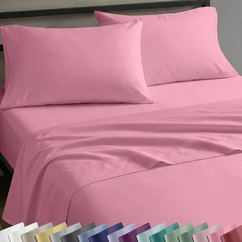 Miniatura 11 de California Design Den Sábanas de Algodón 100% Natural Tamaño Full Juego de Cama con Bolsillos Profundos - Tejido Satinado Suave, Sábanas Duraderas