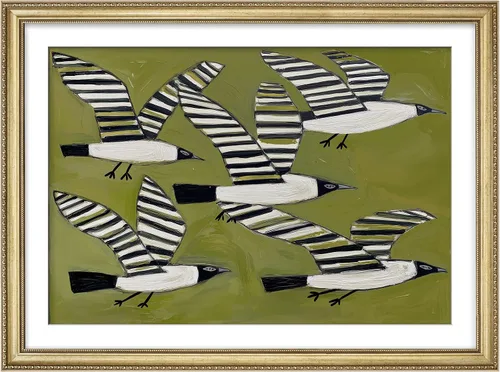 Miniatura 196 de MUDECOR Lienzo enmarcado prémium para pared, pinos nevados en bosque de invierno, ilustraciones modernas, arte contemporáneo, escénico, divertido