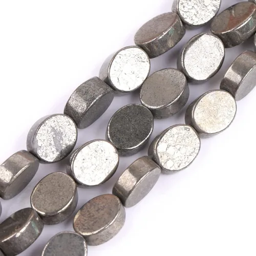 Miniatura 3 de Cuentas de pirita para hacer joyas, piedras preciosas naturales semipreciosas de 0.394 x 0.551 in, 30 unidades con forma de Dianmond facetada de 15