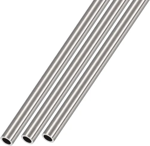 METALLIXITY Tubo de acero inoxidable 304 (0.236 in de diámetro x 0.039 in de pared T x 11.811 in de largo), 3 piezas, tubo recto - para muebles del
