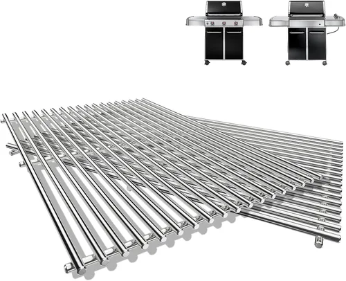 Miniatura 17 de QuliMetal Rejillas de acero inoxidable 304 de 0.276 in para parrillas Weber Spirit E-210, Spirit 200, GS4 Spirit II 200, Spirit II serie E-210