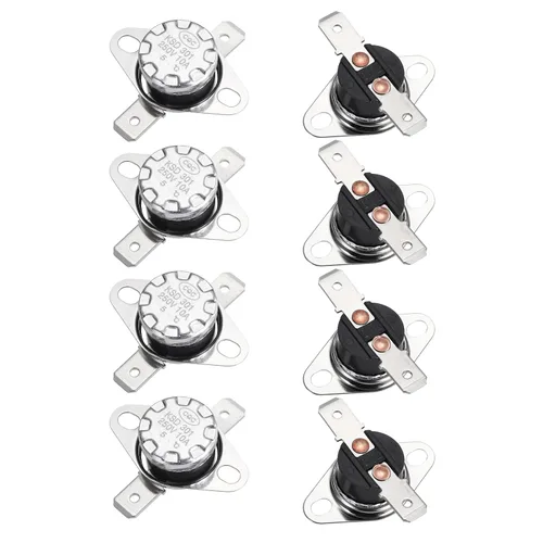 Miniatura 59 de uxcell KSD301 Termostato 32.0 °F/32 ° F 10 A Normalmente Cerrado N.C Ajuste Snap Disc Interruptor de temperatura para microondas, horno, cafeteras 2