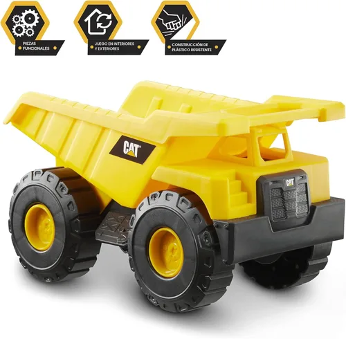 Miniatura 4 de Juego de juguetes de construcción CAT, paquete de 2 camiones de juguete de flota de construcción de 10" con piezas articuladas, divertido y duradero