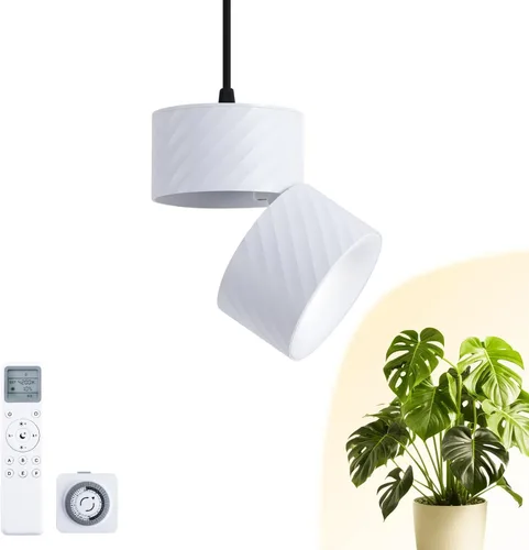 Luz colgante de crecimiento de plantas de interior, luz colgante de plantas de espectro completo, ángulo ajustable, adecuada para iluminación