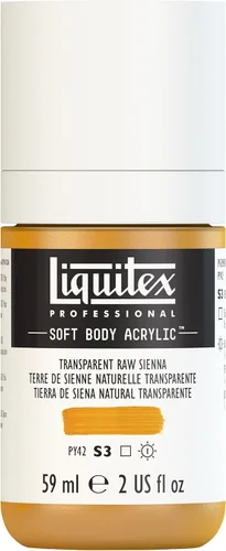 Miniatura 126 de Liquitex Professional Soft Body - Pintura acrílica, botella de 2 onzas (59 ml), blanco titanio Titanio Blanco