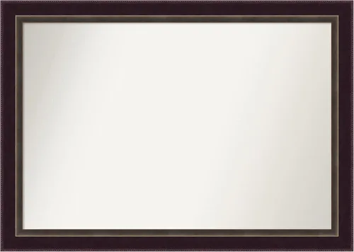 Miniatura 229 de Amanti Art Espejo de baño de bronce para sobre el fregadero, 24 x 24 pulgadas, espejo cuadrado de bronce Lara para tocador, marco de madera