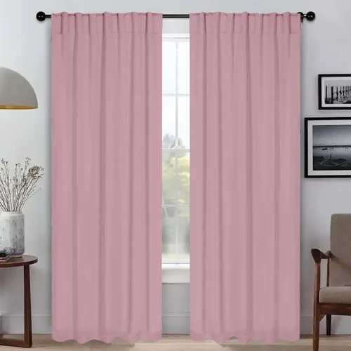 Miniatura 31 de BLUENILEMILLS Paneles de cortinas opacas para oscurecer la habitación con bolsillo para barra/pestañas traseras, cortinas perfectas para ventanas