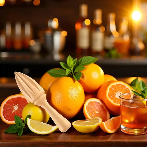 Miniatura 3 de Exprimidor de cítricos de madera y limón – Exprimidor manual manual de cítricos/naranja Herramienta exprimidora de frutas portátil para el hogar
