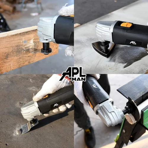 Miniatura 4 de APLMAN Herramienta oscilante multiusos, multiherramienta oscilante de 1.6 amperios con ángulo de oscilación de 3.2°, velocidad única y 8 accesorios