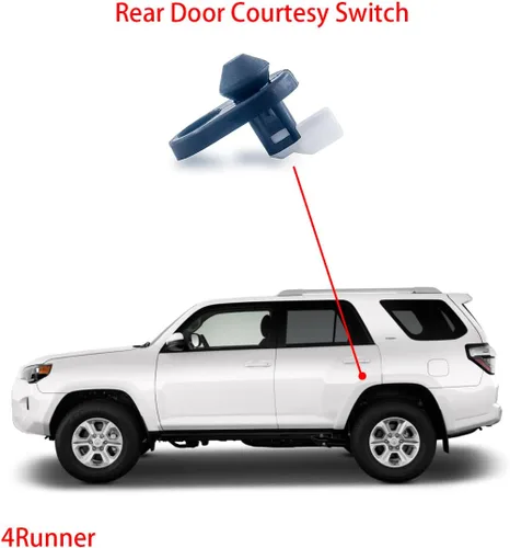 Miniatura 5 de Interruptor de lámpara de cortesía trasera, interruptor de luz de jamba de puerta compatible con Toyota 2010-2022 4Runner, Matrix 2009-2014, Rav4