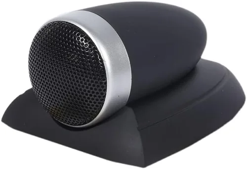 Tweeter HiFi 4 ohmios 25-Core Altavoz de tono ultra alto DIY Tweeter externo agudos para cine en el hogar KTV Car (negro + plata)