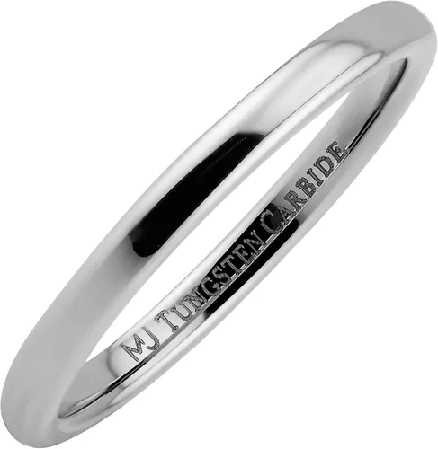 Miniatura 8 de Anillo de boda clásico de carburo de tungsteno de 0.079 in a 0.394 in