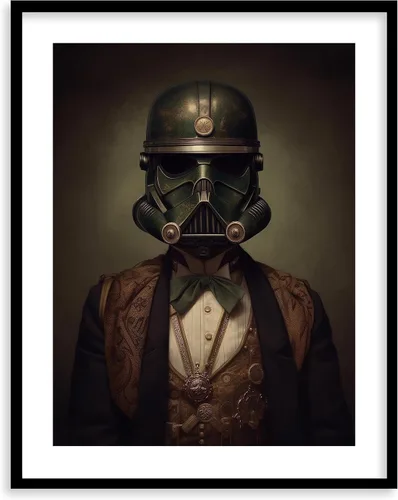 Miniatura 33 de Láminas de Arte de Retratos Victorianos de Star Wars - Impresión de Arte Fino Giclée Premium - Decoración de Pared Steampunk Estética, Póster Darth